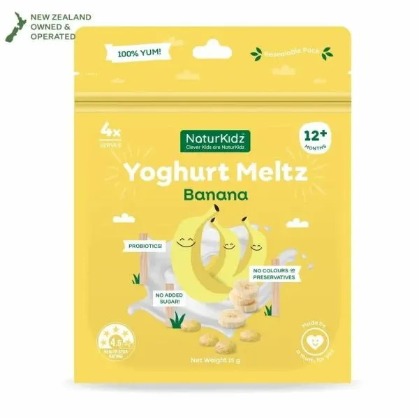 NaturKidz Banana Yoghurt Meltz – 15g