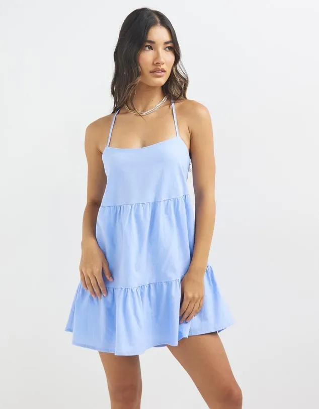 Wild Side Tiered Woven Mini Dress