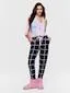 Windowpane Waffle Check Pj Pant