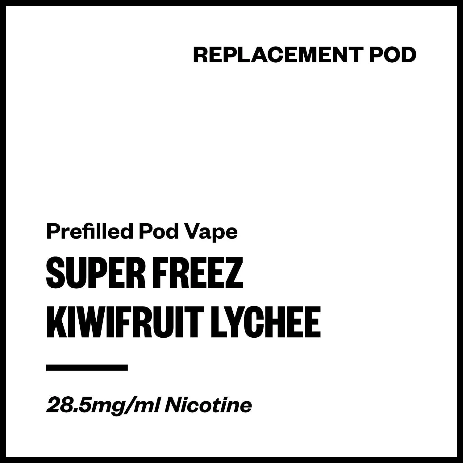 Super Freez Tesla Bar - Kiwifruit Lychee (Replacement Pod)