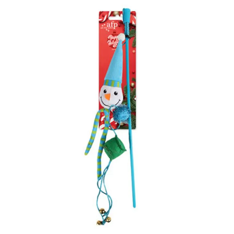 AFP Christmas Cat Wand Snowman