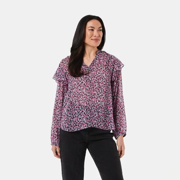 Long Sleeve Frill Top