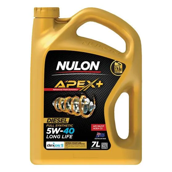Nulon Full Synthetic Apex+ Long Life Engine Oil 5W-40 7 Litre