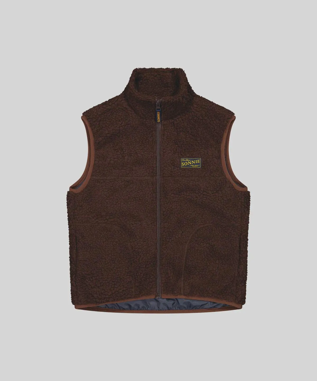 SONNIE - FLEECE VEST - COCOA