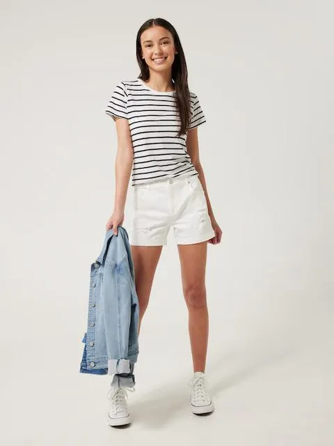 Just Jeans Girls Mackenzie High Rise Midi Short