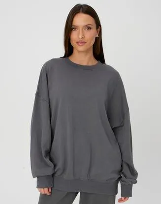 Washed Crew Neck Jumper