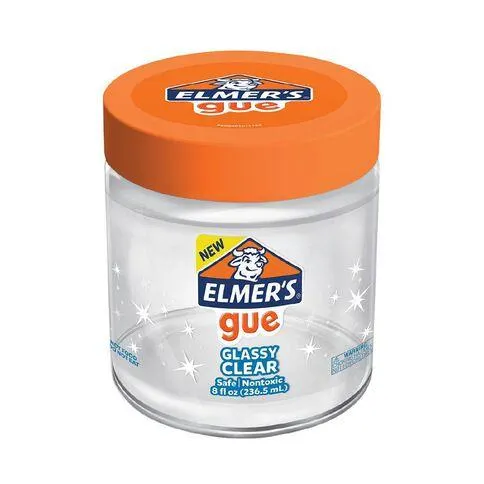 Elmer's Gue Premade Slime Glassy Clear Jar