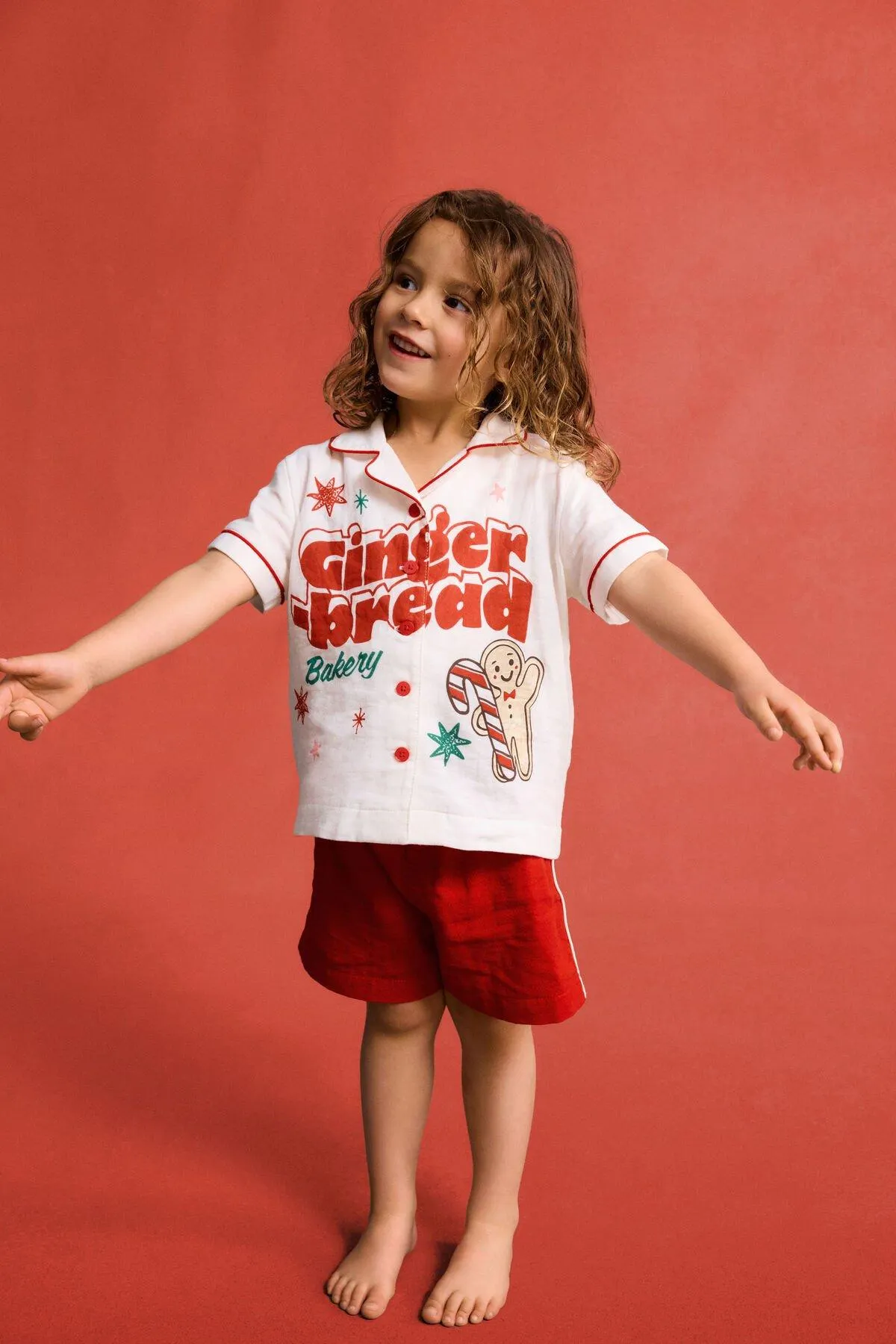 Kids Woven Pj Set Family Christmas