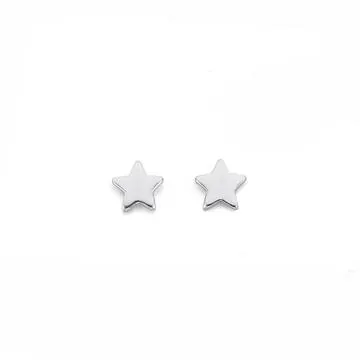 Sterling Silver Mini Star Stud Earrings