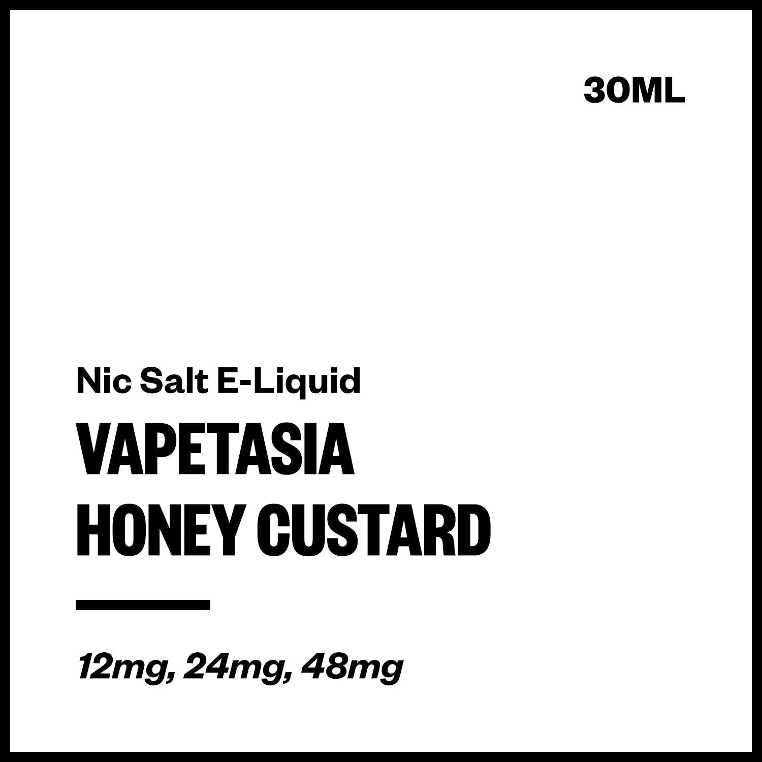 Vapetasia - Honey Custard (Nic Salt E-Liquid 30ml)