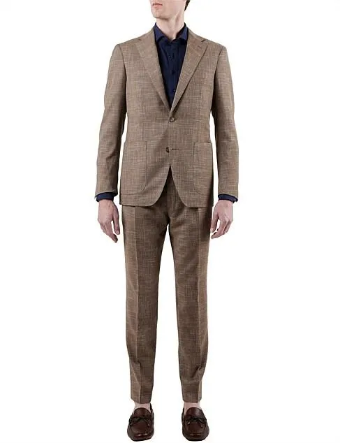 HENDERSON SUIT - BROWN FLAX