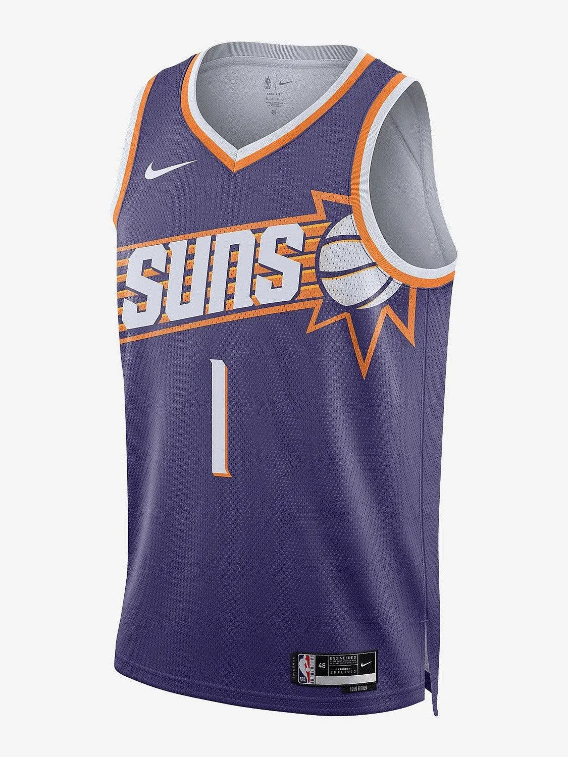 NBA Phoenix Suns Devin Booker #1 Icon Edition Swingman Jersey