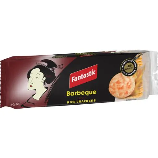 Fantastic Rice Crackers BBQ 100g
