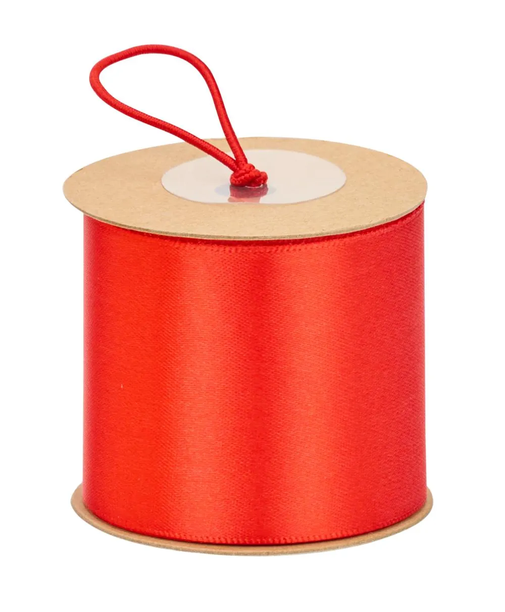 WHSmith Wide Satin Ribbon 4 Metre Red