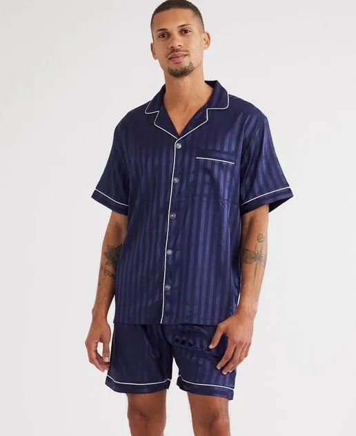 Men's Satin Stripe PJ Set