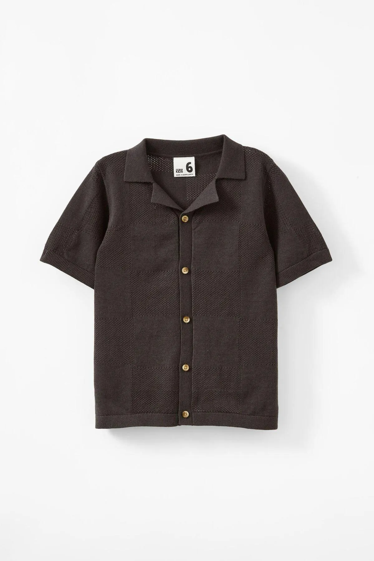 Knitted Short Sleeve Shirt