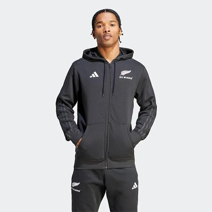 All Blacks Rugby 3-Stripes Full Zip Hoodie