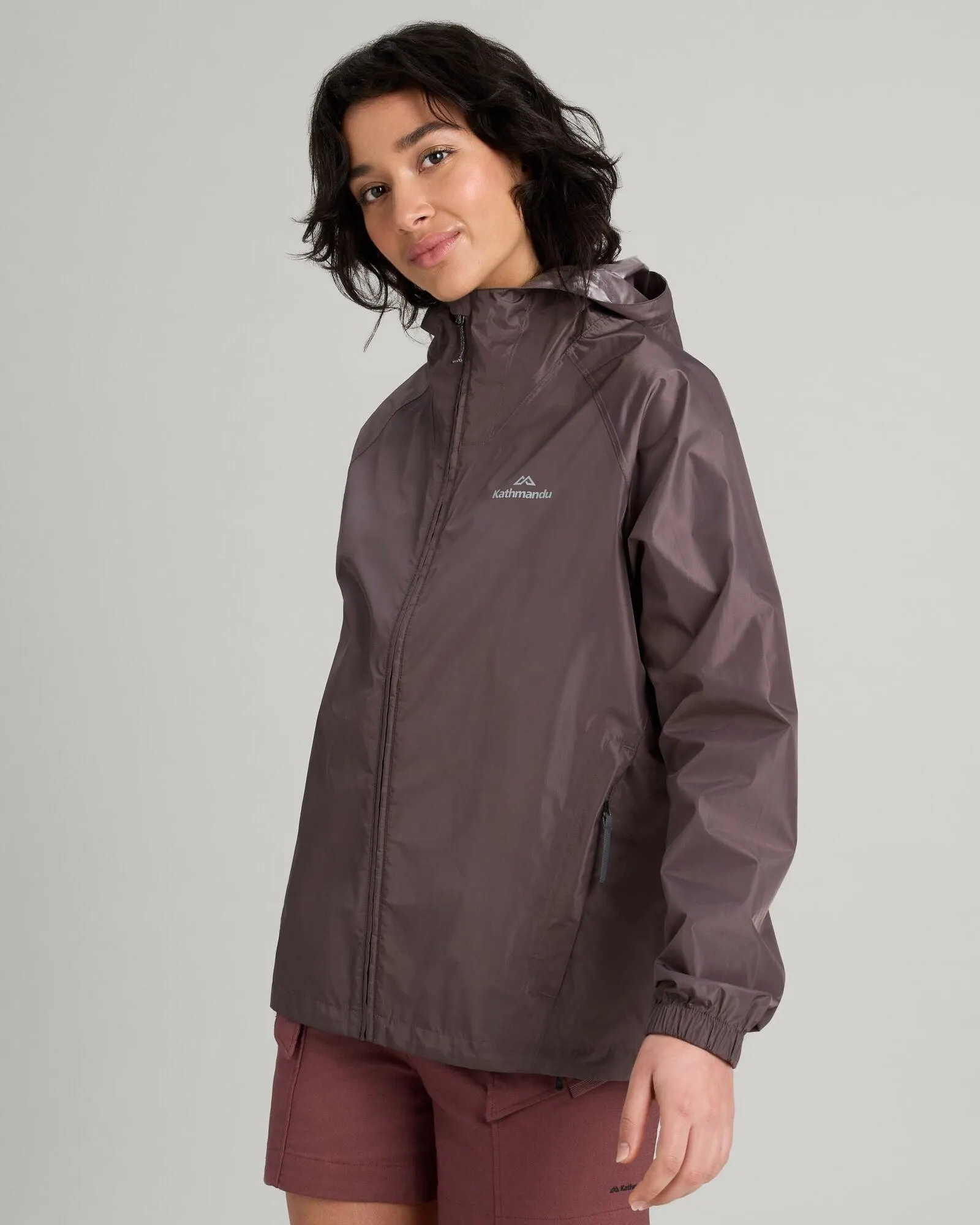 Women's Pocket-it 2-layer Rain Jacket - Light Quartz