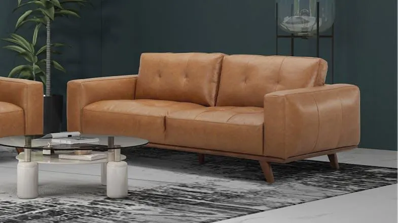 Coco 3 Seater Leather Sofa