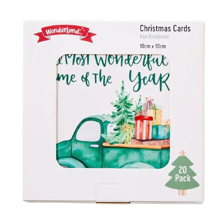 Wonderland Christmas Cards 20 Pack
