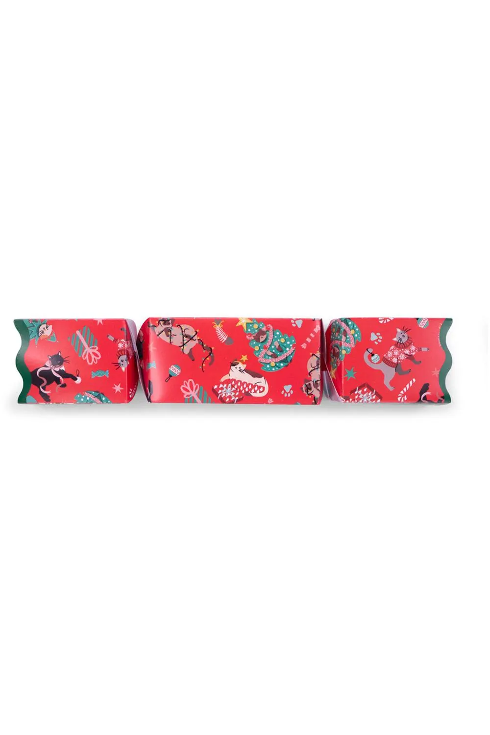 Cat 13-inch Christmas Cracker with Toy