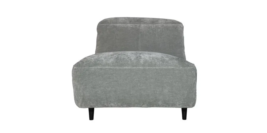 Harlow 1.5 Seater Armless Chair with Adjustable Headrest in Fabric