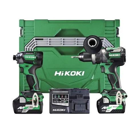 HiKOKI MultiVolt Cordless HD Impact Drill & Impact Driver Brushless 18v Kit
