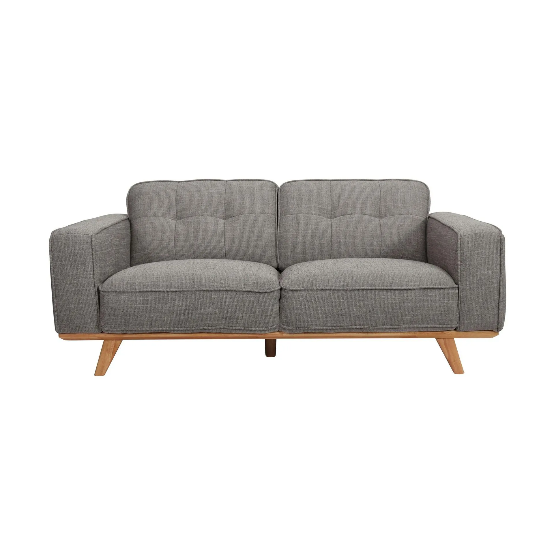 Carson 2 Seater Fabric Sofa Grey Marle C-033