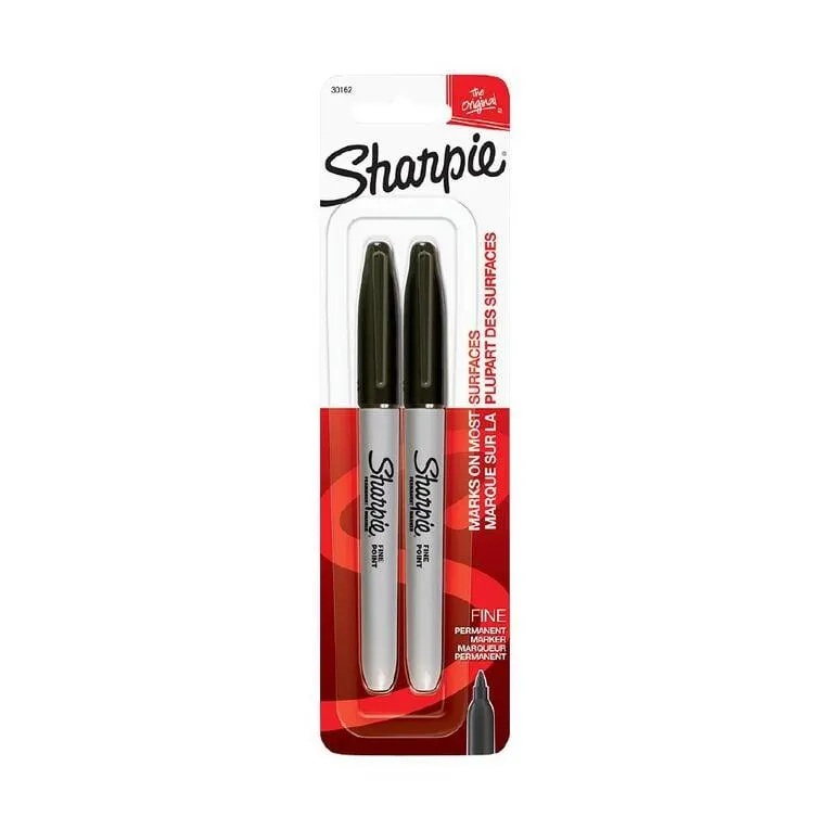 Sharpie Permanent Fine Marker 2 Pack