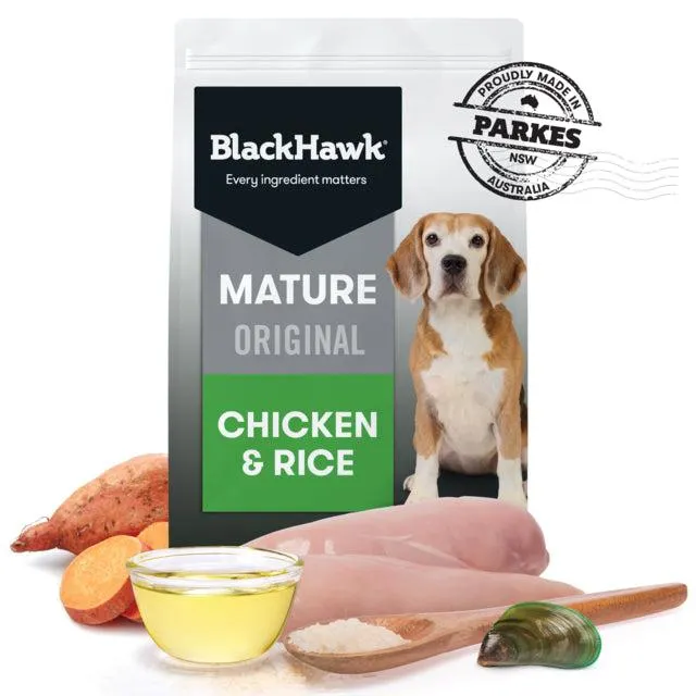 Black Hawk Mature Chicken & Rice - short dated
