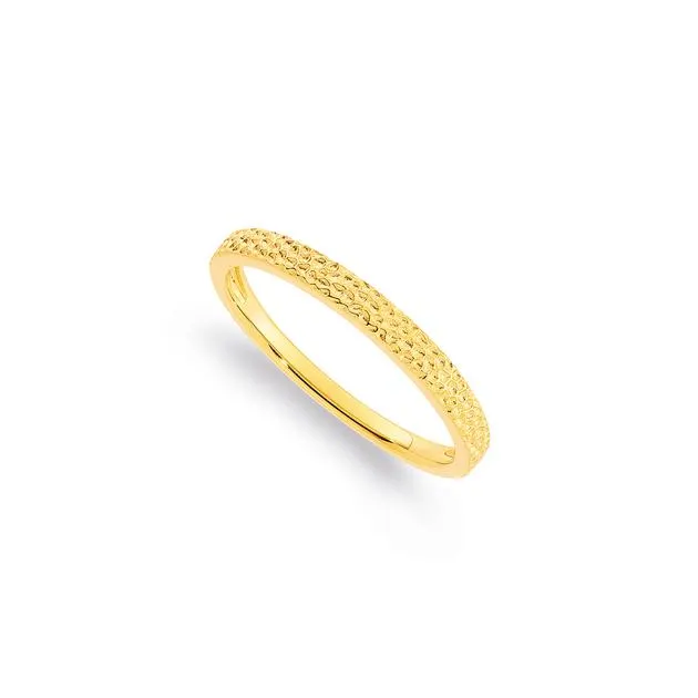 9ct Fine Textured Band