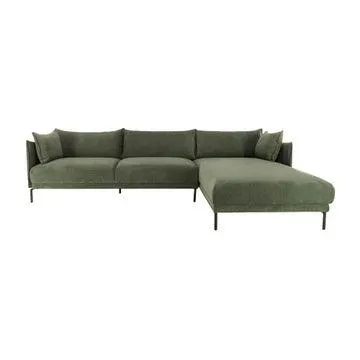 Lugo 3-Seat RH Chaise Sofa - Forest