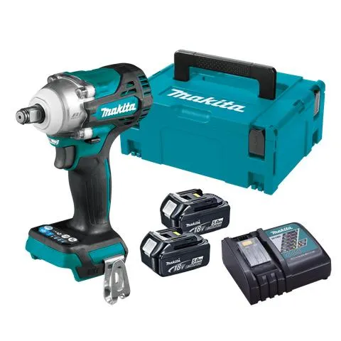 Makita LXT Cordless Impact Wrench Brushless 1/2in 330Nm 18V 5Ah