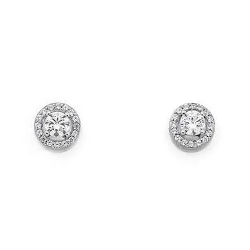 Sterling Silver Cubic Zirconia Earrings