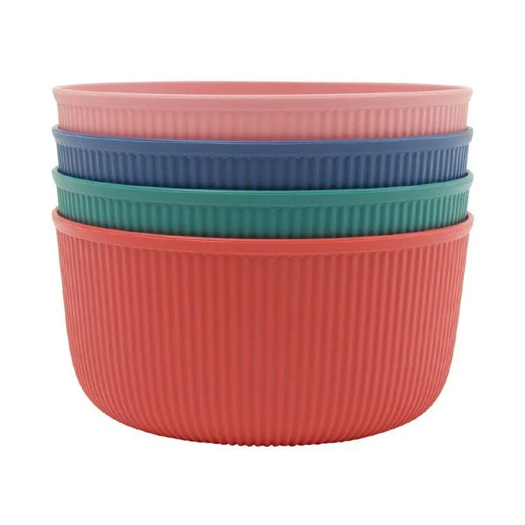 Living & Co Tropical Picnic Bowls Multi-Coloured 4 Pack