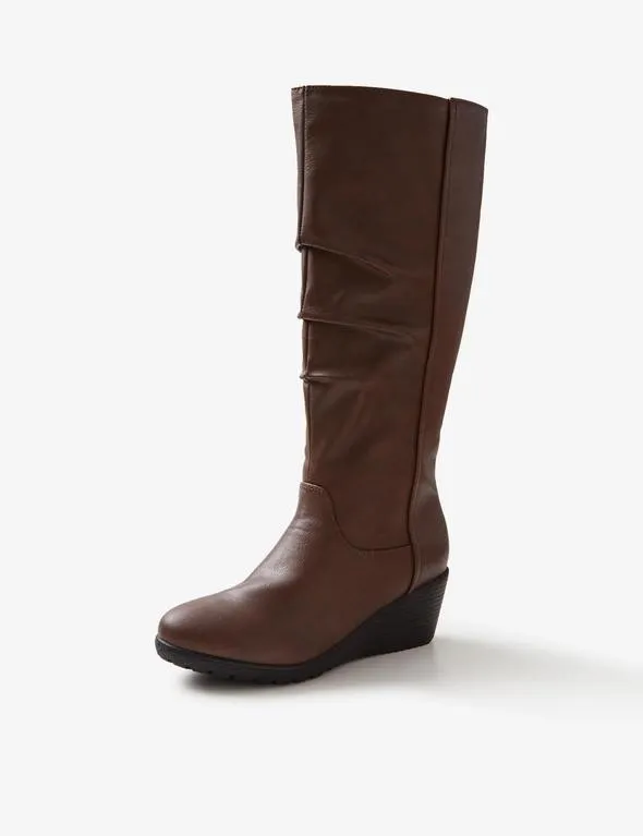 Riversoft Gunda Wedge Knee High Boot