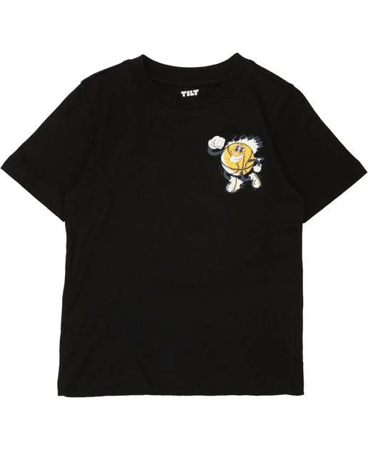 Little Kids' Front & Back Print Short Sleeve Tee