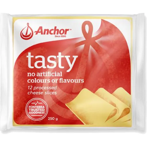Anchor Cheese Slice Tasty 250g