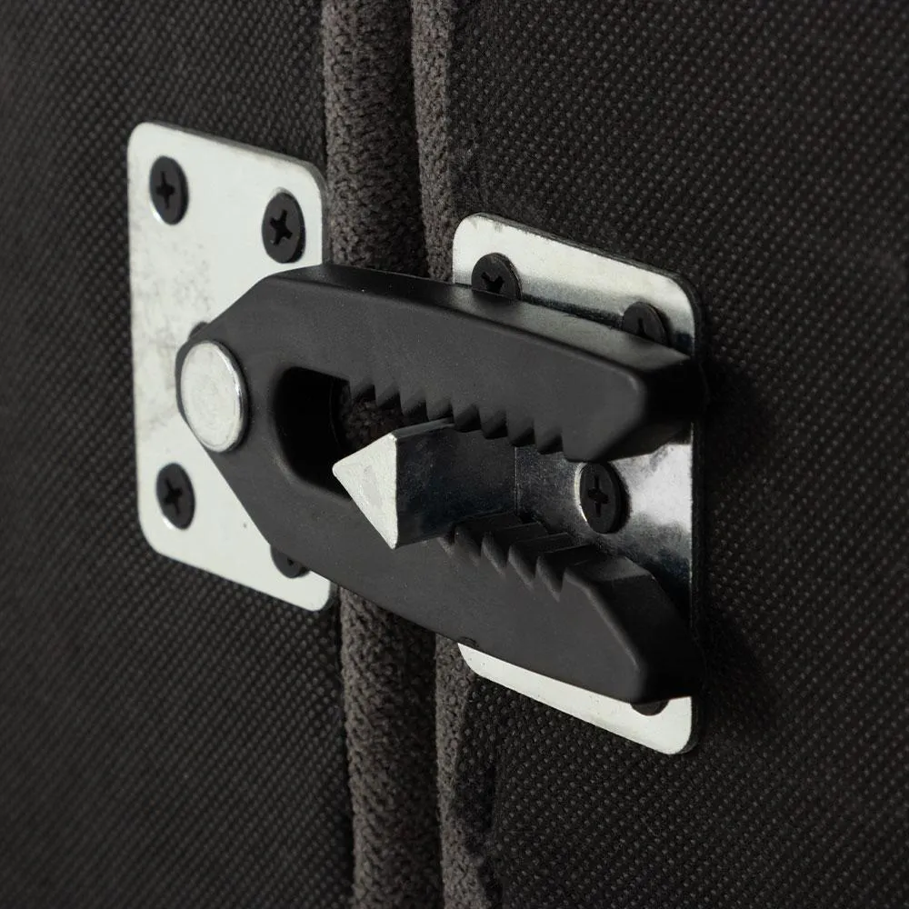 Tasman Modular 5 Seater Sofa With Ottoman, Dark Grey