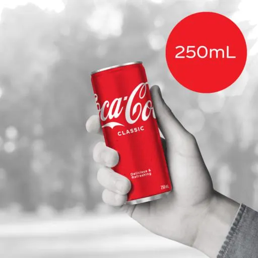 Coca Cola Classic Cans 250ml 6 Pack