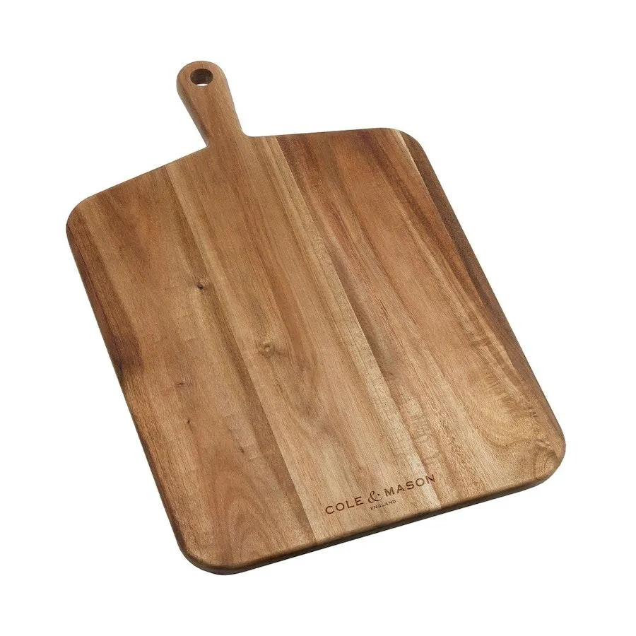 Cole & Mason Barkway Acacia Large Board with Handle Wood
