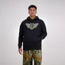 Mens Force Crest Hoodie Jet Black