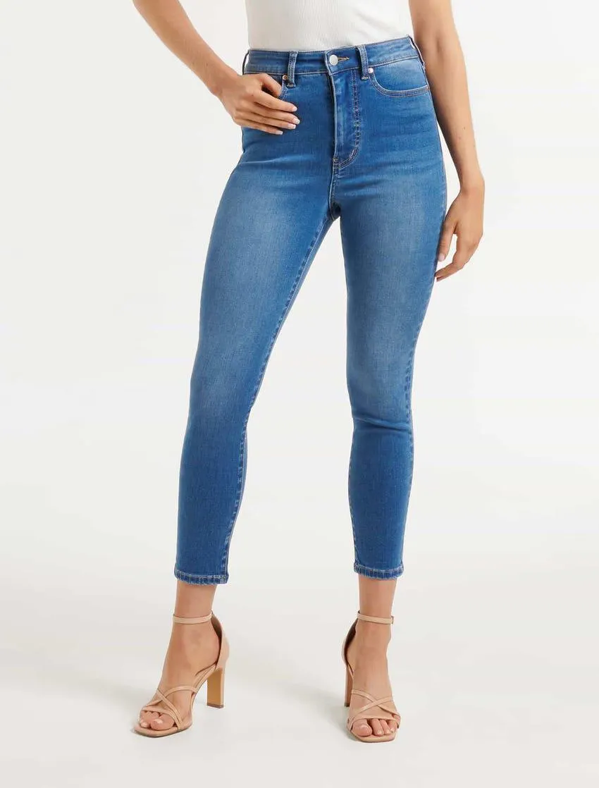 Bella Cropped Sculpting Skinny Jeans