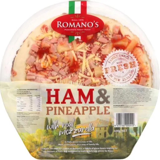 Romano's Pizza Ham & Pineapple 400g