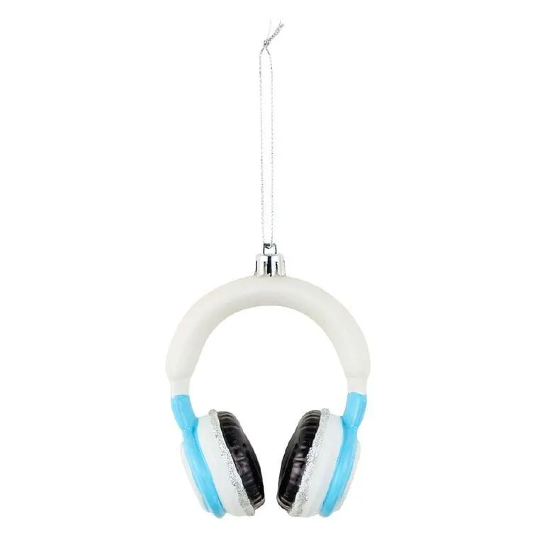 Wonderland Fun Festive Headphones Christmas Tree Decoration 10cm