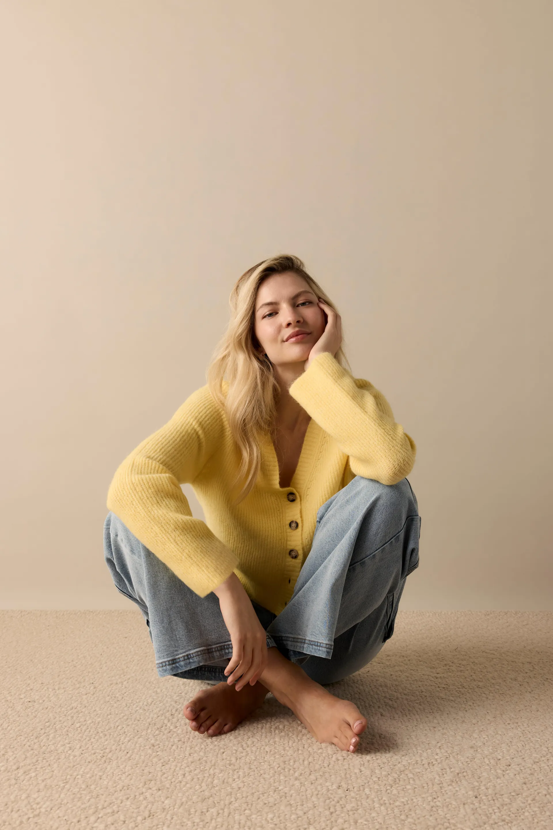 Gina Luxe Whisper V Neck Cardi