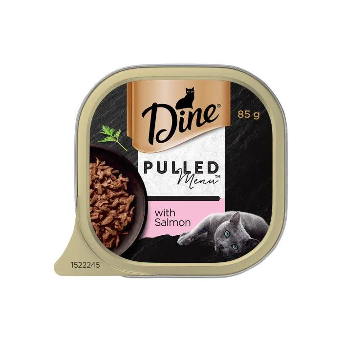 Dine Pulled Menu Adult Wet Cat Food With Salmon 85g