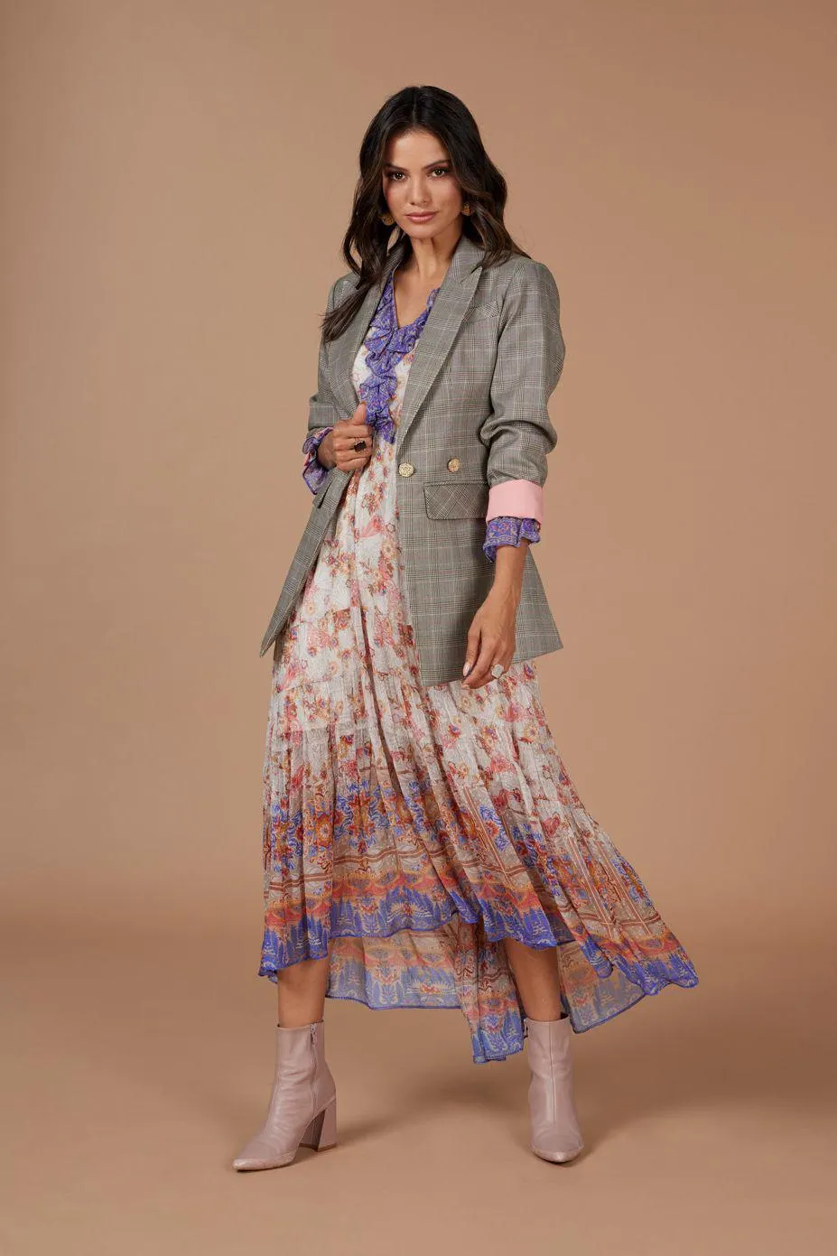 Morris Blazer | Khaki Plaid