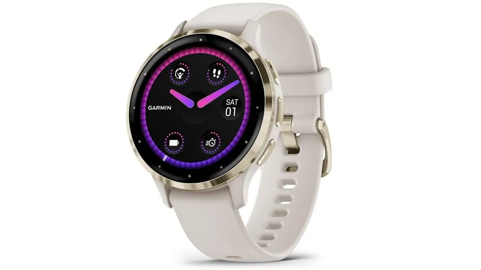 Garmin Venu 3S GPS Smart Watch - Soft Gold Bezel with Ivory Case