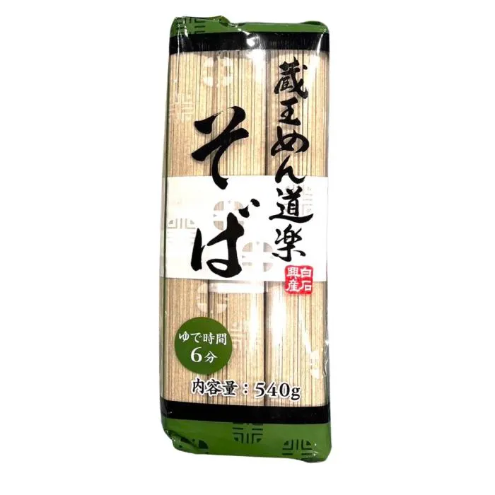 SHIRAISHI / DRIED NOODLES (ZAOU MEN DOURAKU BUCKWHEAT NOODLE) 90gx6